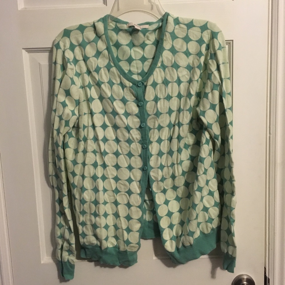 Merona retro print V-neck cardigan.